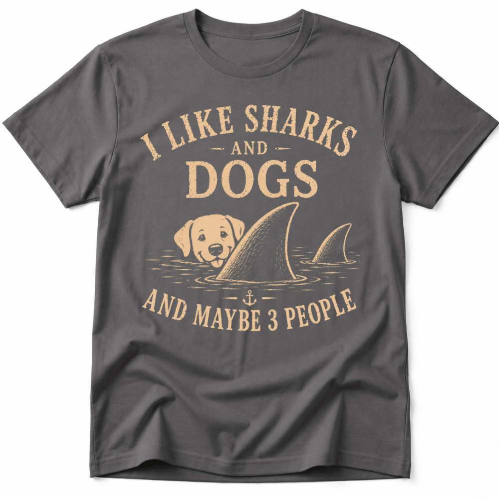 I Like Sharks and Dogs Tee