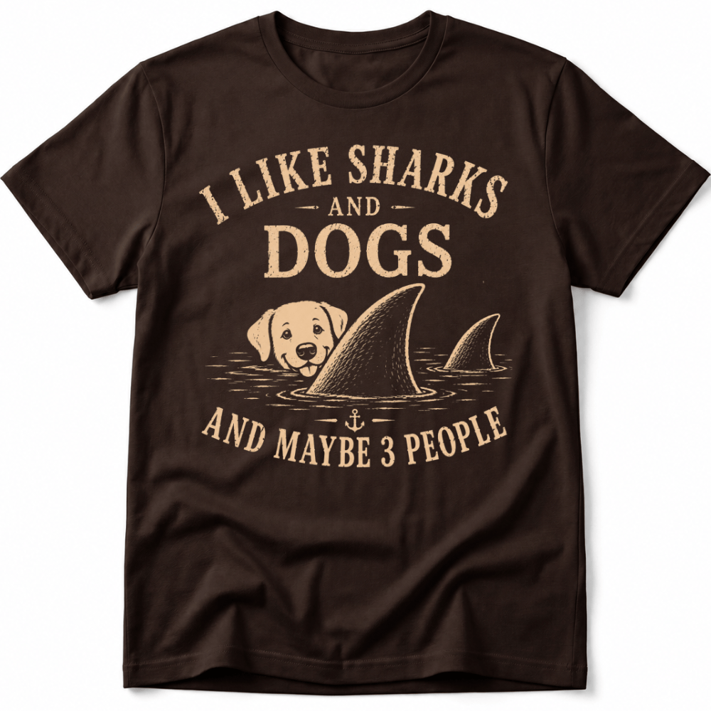 I Like Sharks and Dogs Tee