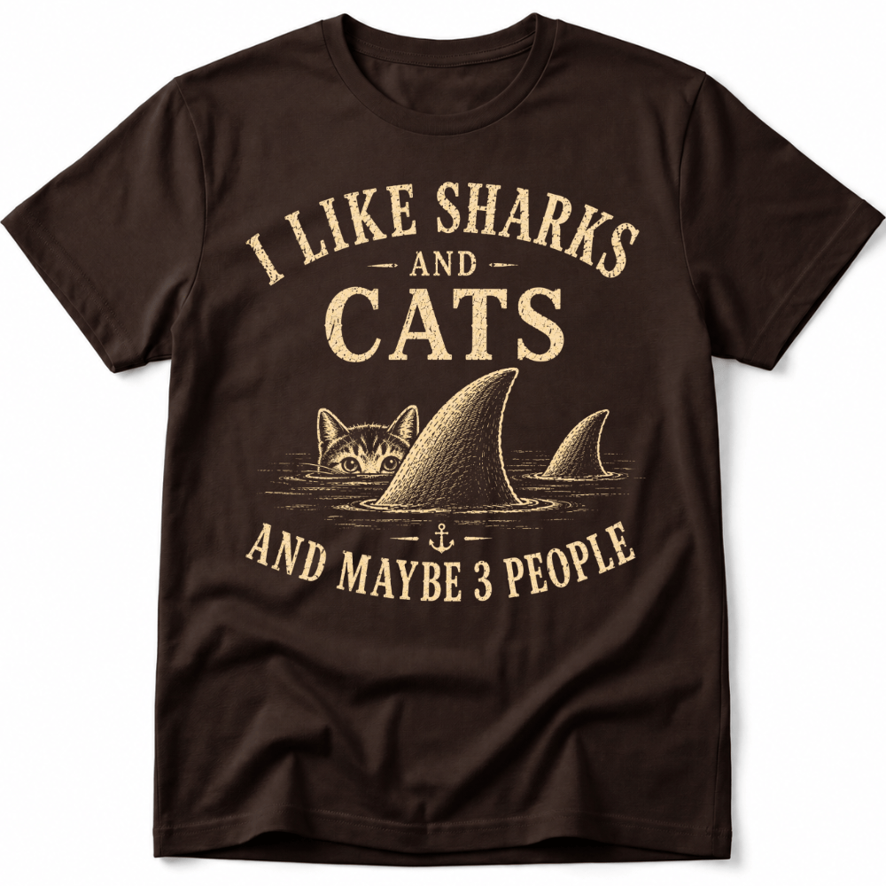 I Like Sharks and Cats Tee