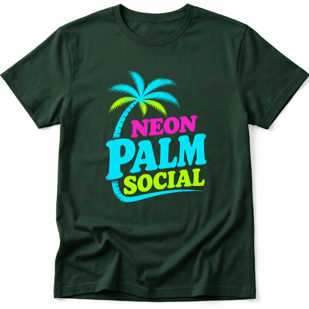 Neon Palm Social Tee