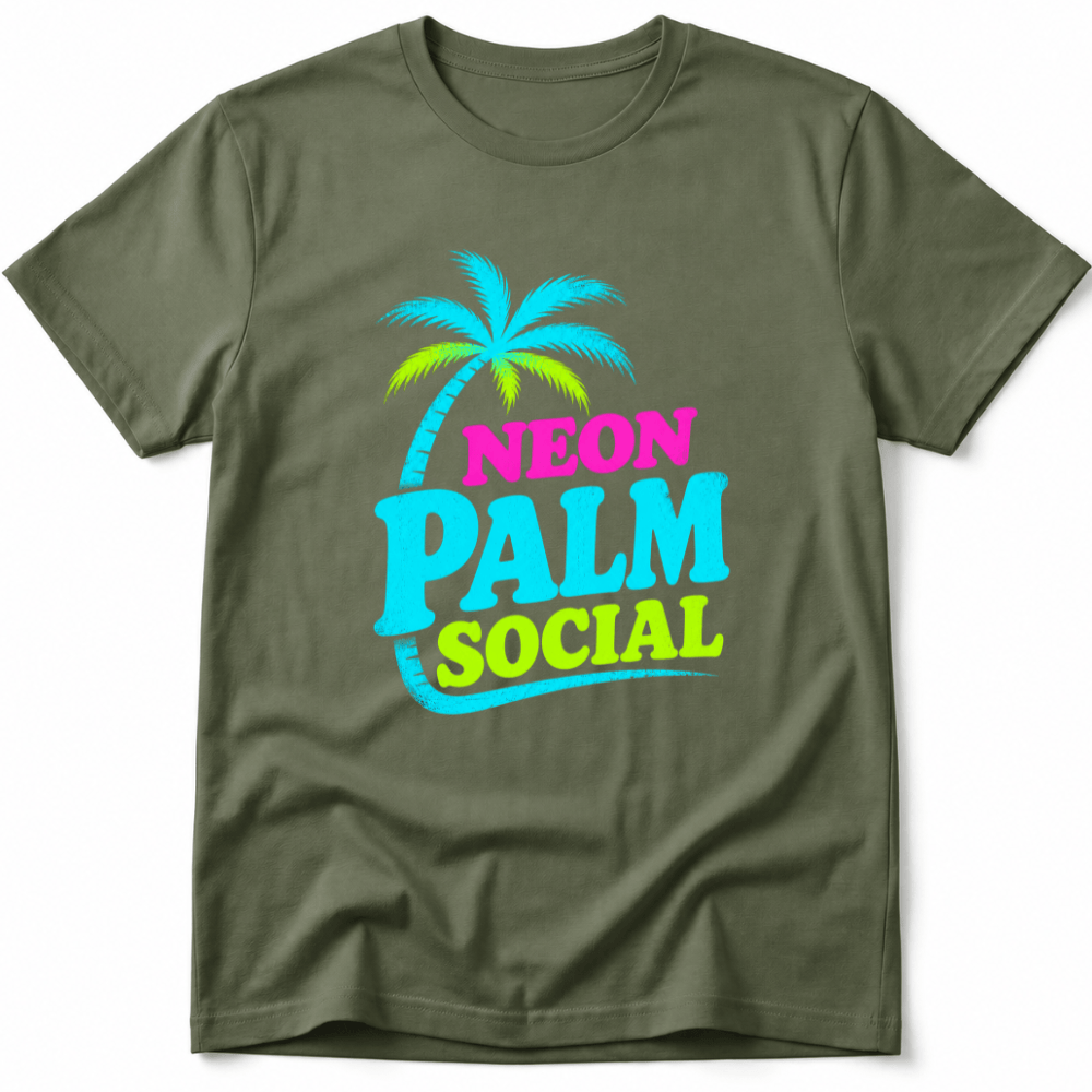 Neon Palm Social Tee