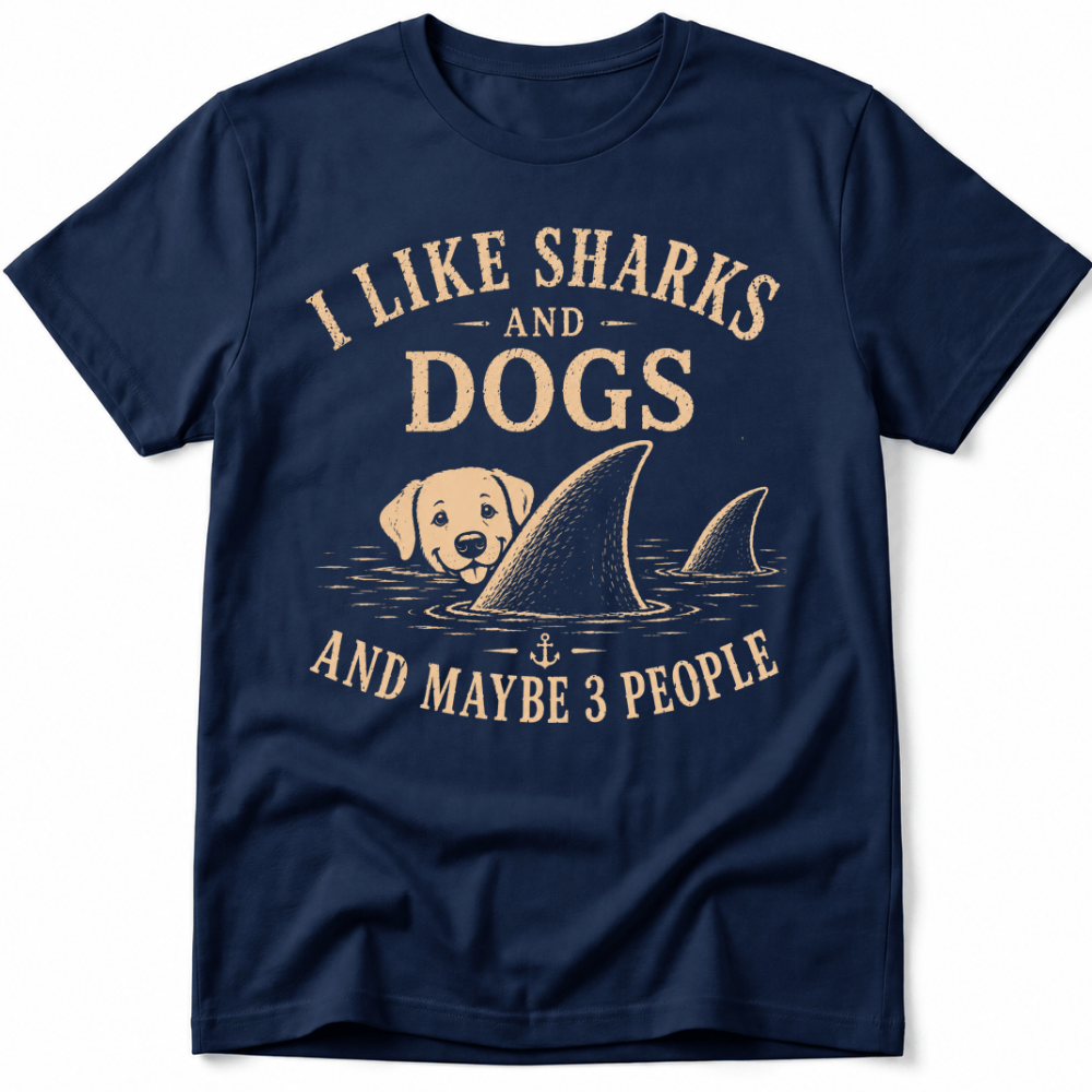 I Like Sharks and Dogs Tee