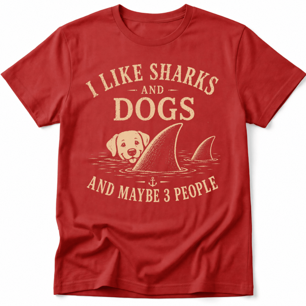 I Like Sharks and Dogs Tee